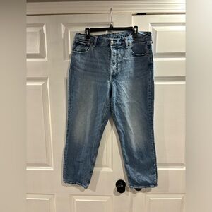 Gap Denim - Cheeky Straight High Rise - Size 33/16 - Medium Wash